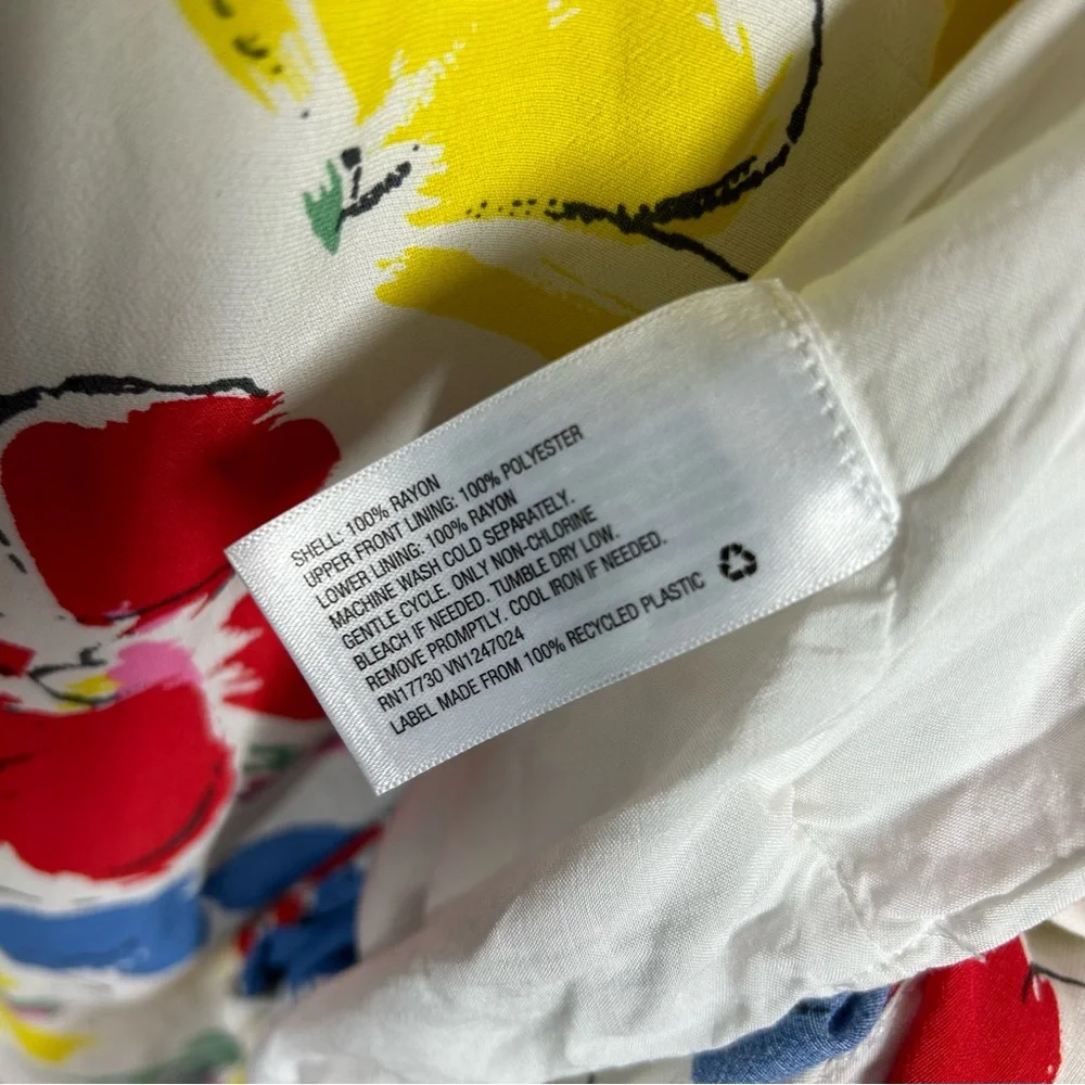 Rixo X Target Floral Mock Neck Cascade Ruffle Dress Maxi 20/22W EUC - Picture 5 of 10